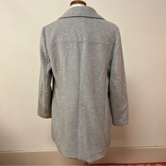 J. Jill Women’s Wool Blend Mid Length Pea Coat In Gray Sz M - Picture 6 of 7